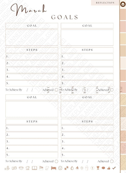 THE PLANNER GIRL 70+ Pages 2026 - #1 CHOICE +1,250 FREE Stickers (Hyperlinked)
