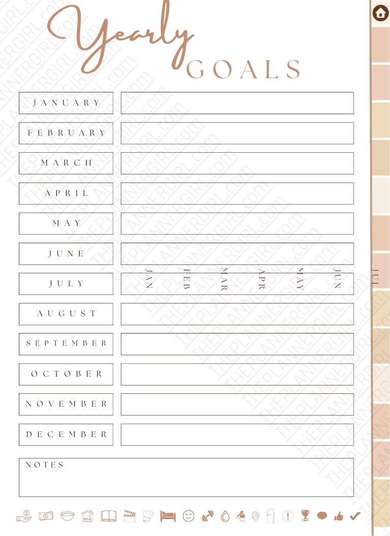 THE PLANNER GIRL 70+ Pages 2026 - #1 CHOICE +1,250 FREE Stickers (Hyperlinked)