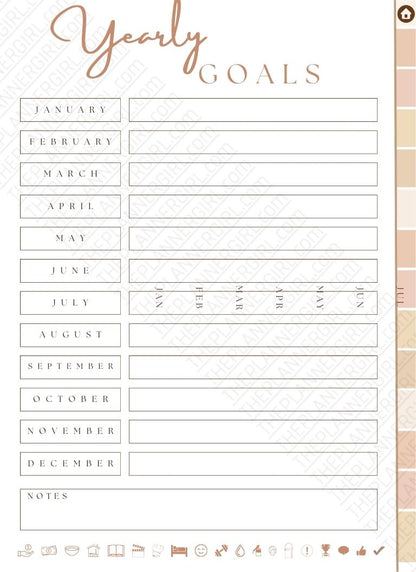 THE PLANNER GIRL 70+ Pages 2026 - #1 CHOICE +1,250 FREE Stickers (Hyperlinked)