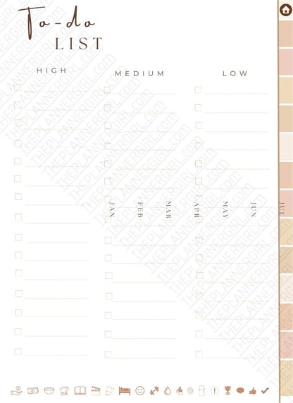 THE PLANNER GIRL 70+ Pages 2026 - #1 CHOICE +1,250 FREE Stickers (Hyperlinked)