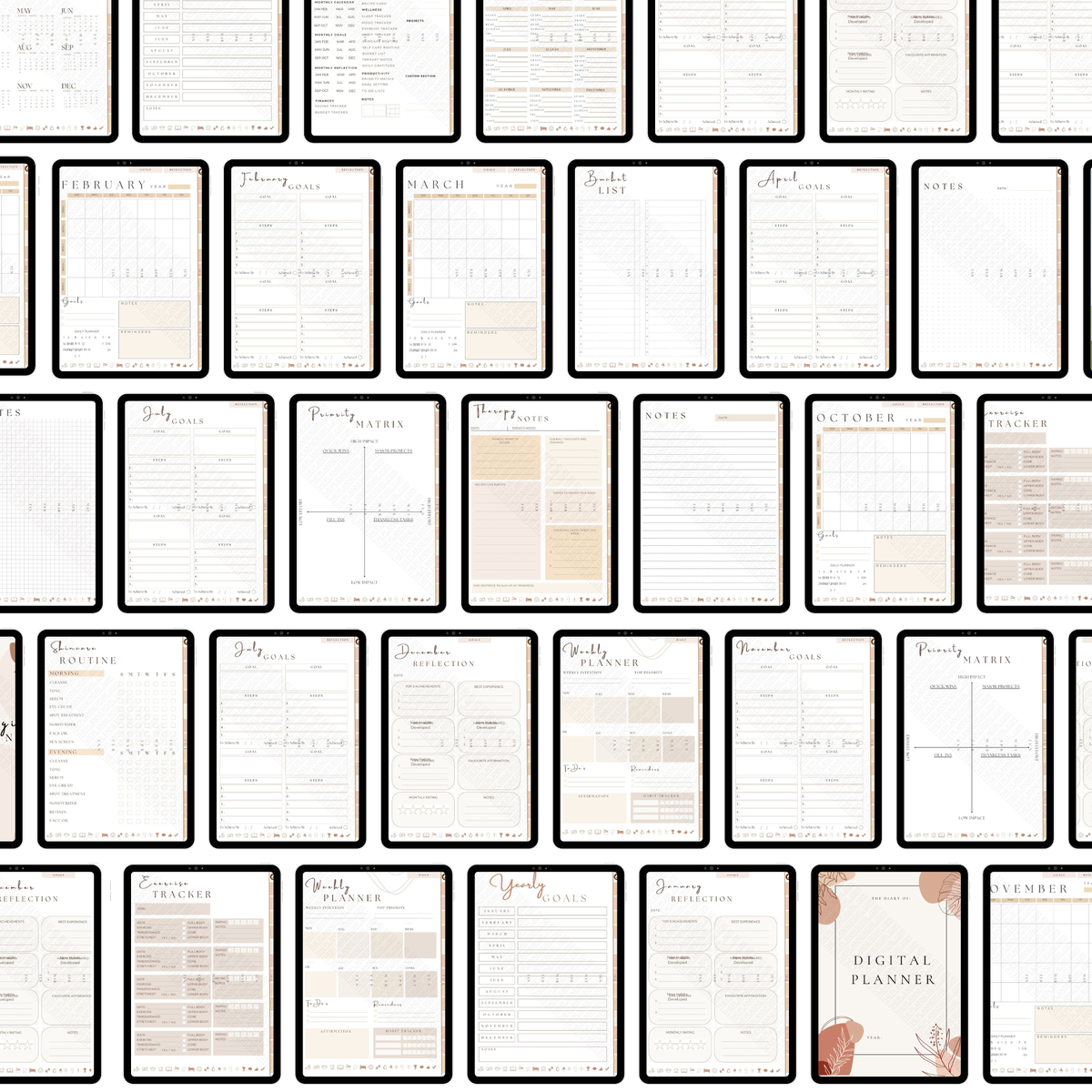 THE PLANNER GIRL 70+ Pages 2026 - #1 CHOICE +1,250 FREE Stickers (Hyperlinked)